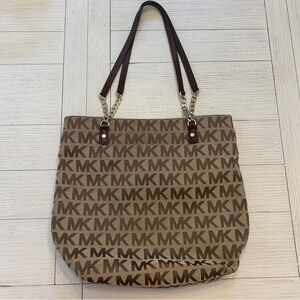 Michael Kors Brown Logo Tote Bag